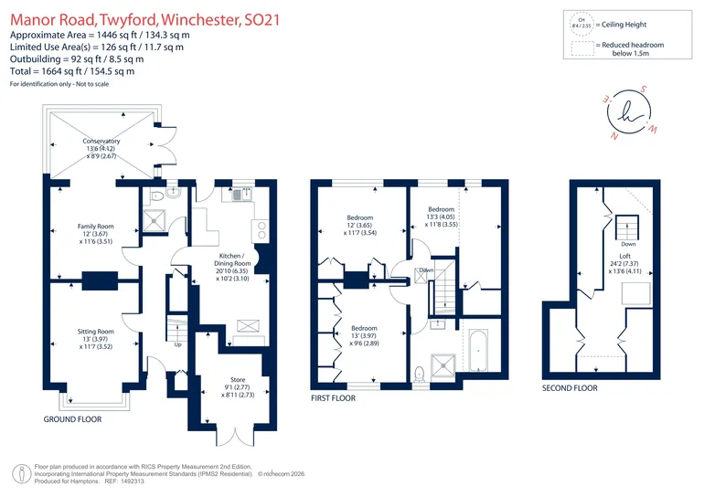 Floorplan 1 for Manor Road, Winchester, SO21