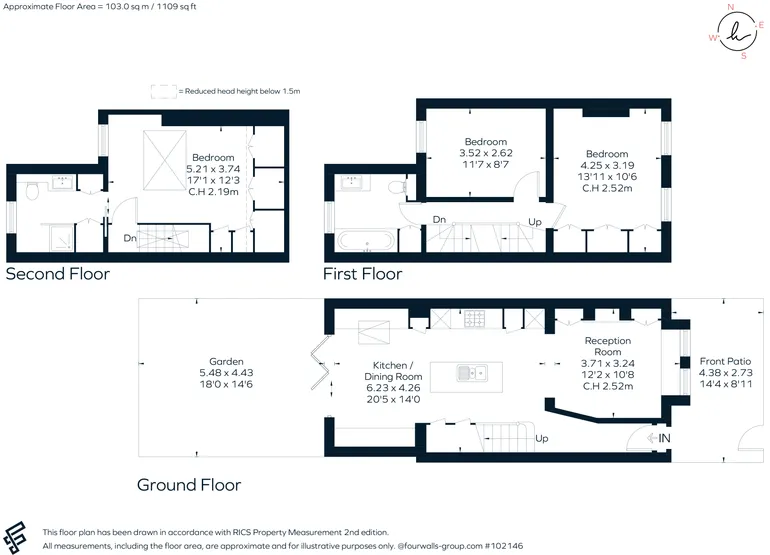 Floorplan 1 for Priory Road, London, W4