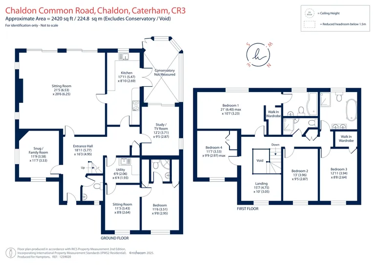 Floorplan 1 for Chaldon Common Road, Caterham, CR3
