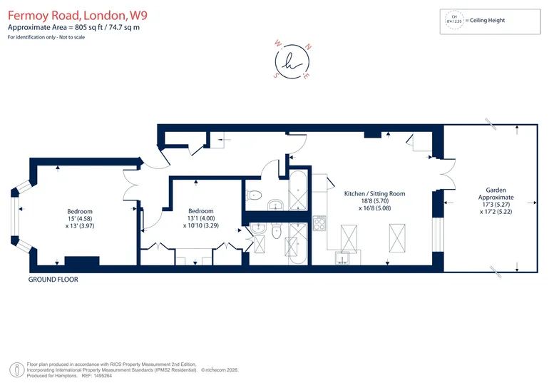 Floorplan 1 for Fermoy Road London W9