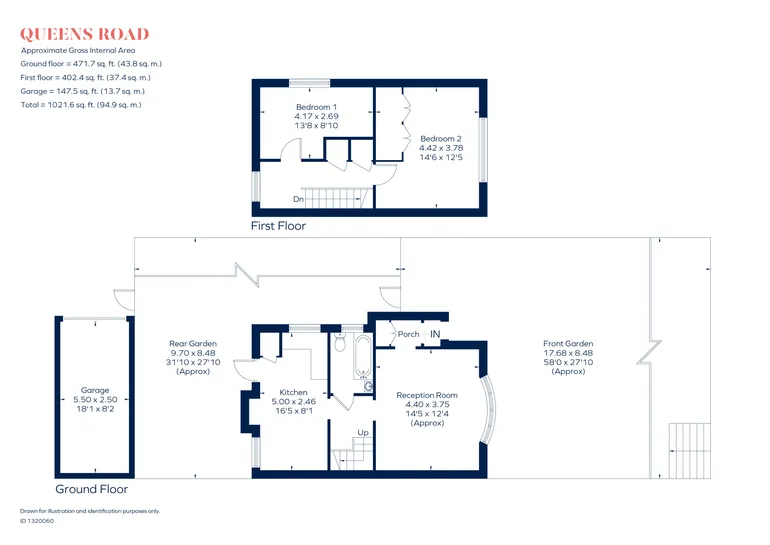 Floorplan 1 for Queens Road, Kingston Upon Thames, KT2