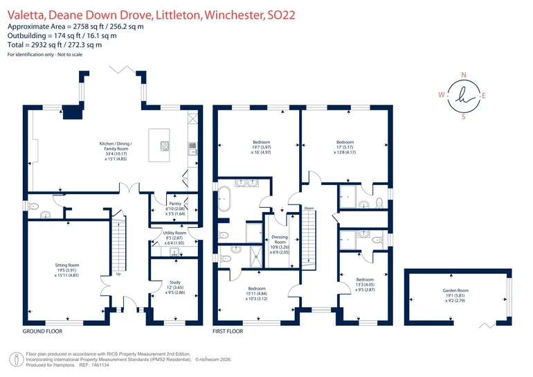 Floorplan 1 for Deane Down Drove, Littleton, SO22