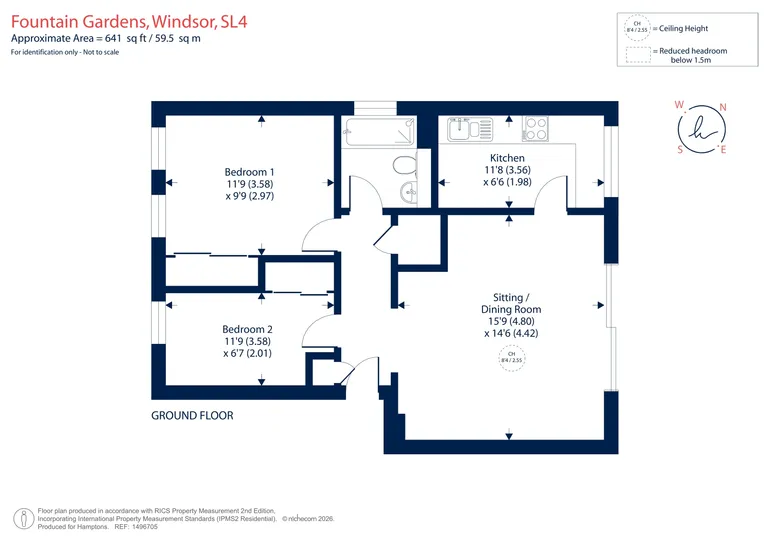 Floorplan 1 for Fountain Gardens, Windsor, SL4
