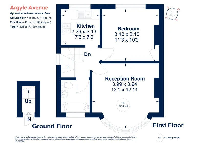 Floorplan 1 for Argyle Avenue Whitton TW3