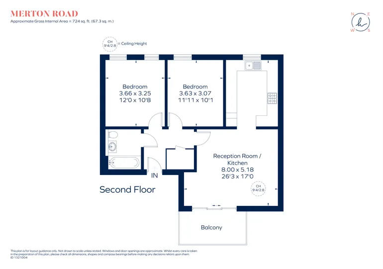 Floorplan 1 for London SW19