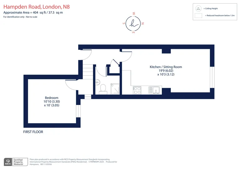 Floorplan 1 for Hampden Road London N8