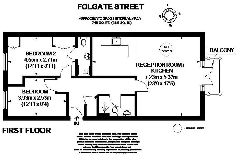 Floorplan 1 for Folgate Street London E1