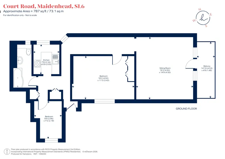 Floorplan 1 for Court Road, Maidenhead, SL6