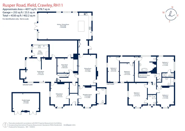 Floorplan 1 for Rusper Road, Ifield, RH11