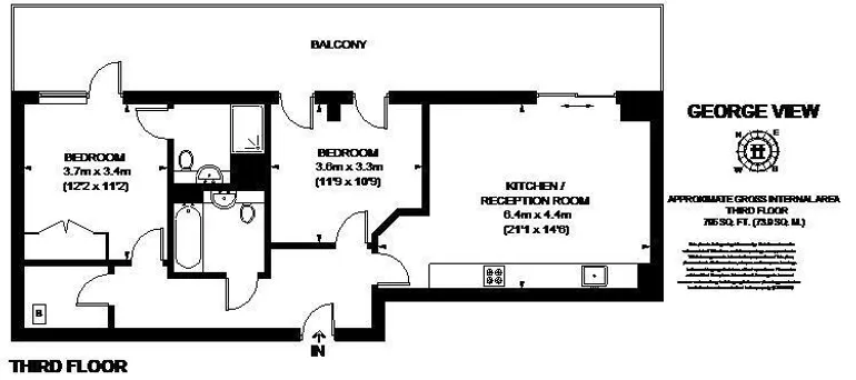 Floorplan 1 for Knaresborough Drive London SW18