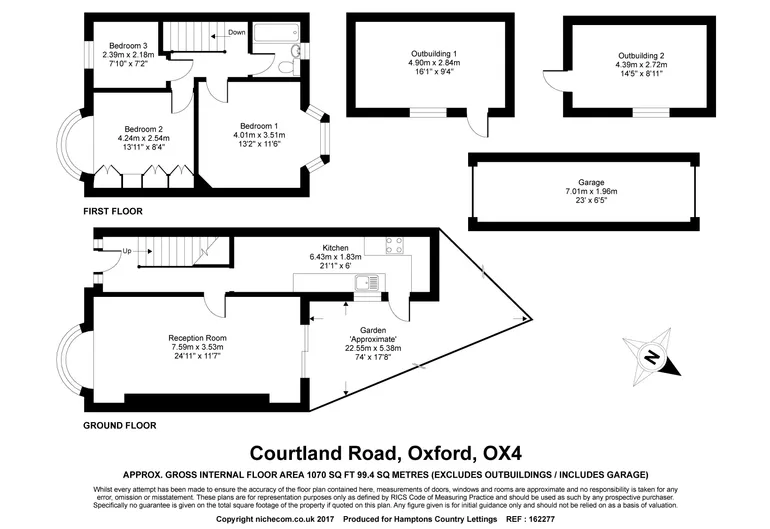 Floorplan 1 for Courtland Road Oxford OX4