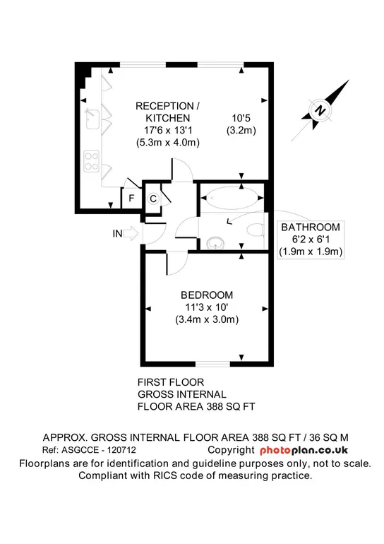 Floorplan 1 for Courtauld Road London N19