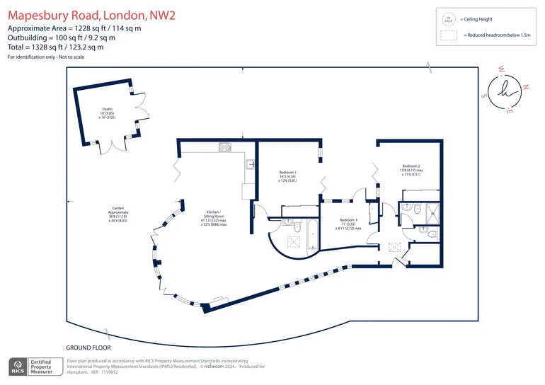 Floorplan 1 for Mapesbury Road London NW2