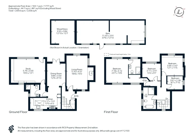 Floorplan 1 for Hilltop Lane, Caterham, CR3