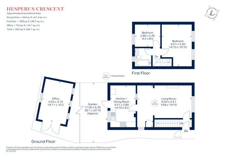 Floorplan 1 for Hesperus Crescent, London, E14