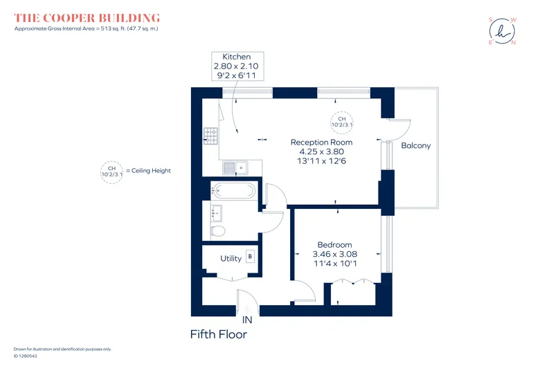 Floorplan 1 for Wharf Road, London, N1
