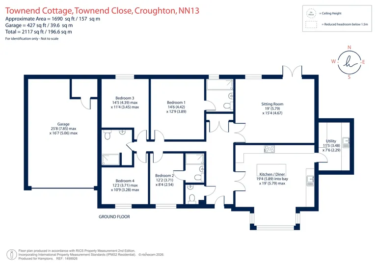 Floorplan 1 for Townend Close, Croughton, NN13