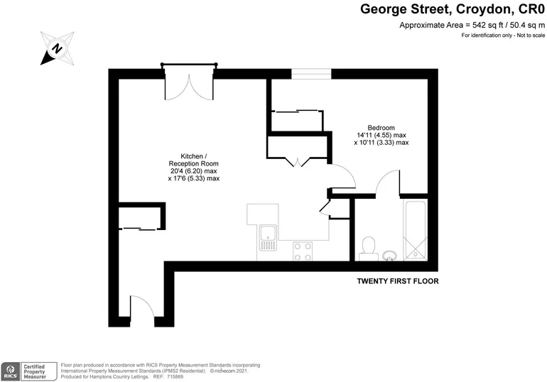 Floorplan 1 for Ten Degrees, Croydon