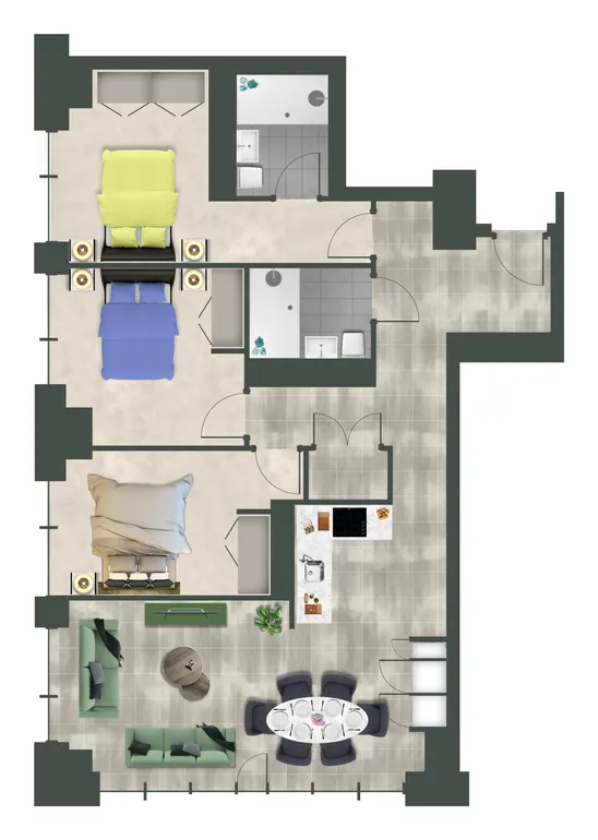 Floorplan 1 for The Lexington, 3b William Jessop Way Liverpool L3
