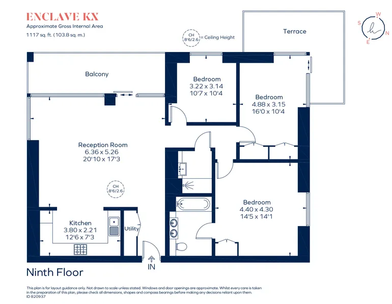 Floorplan 1 for Enclave, 101 Camley Street, Kings Cross, NW1
