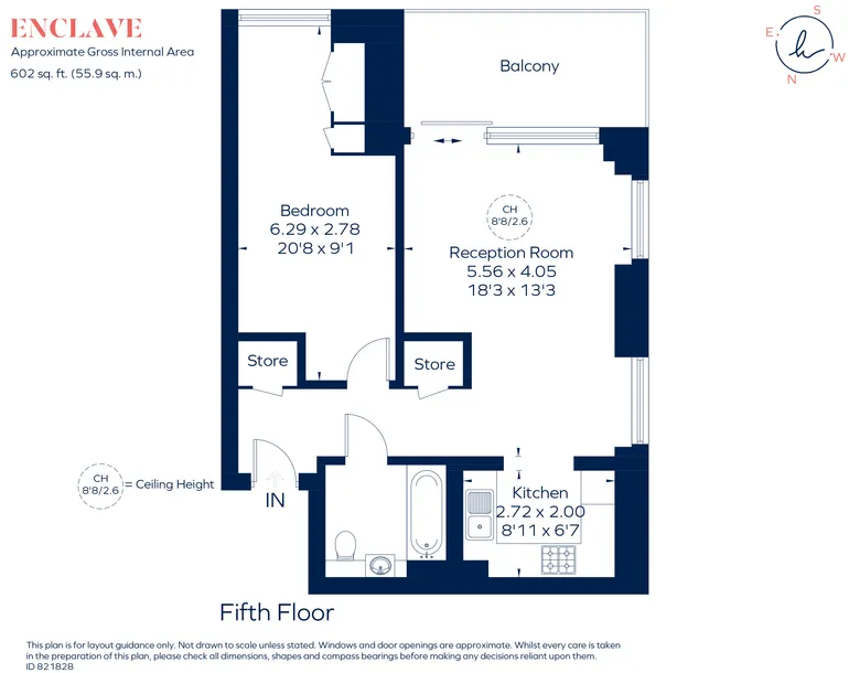 Floorplan 1 for Enclave, 101 Camley Street, Kings Cross, NW1