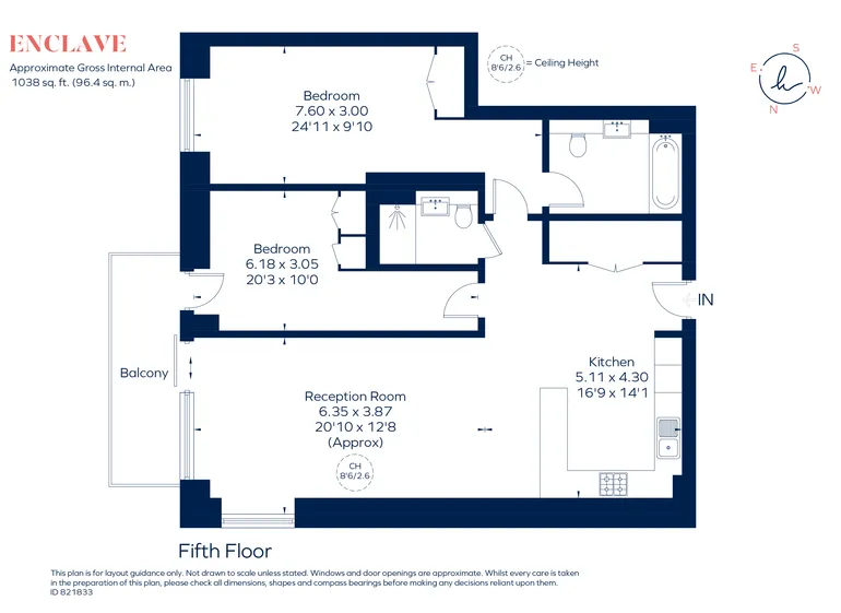 Floorplan 1 for Enclave, 101 Camley Street, Kings Cross, NW1
