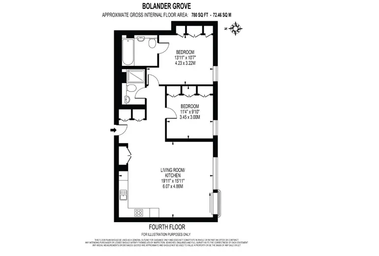 Floorplan 1 for Bolander Grove London SW6