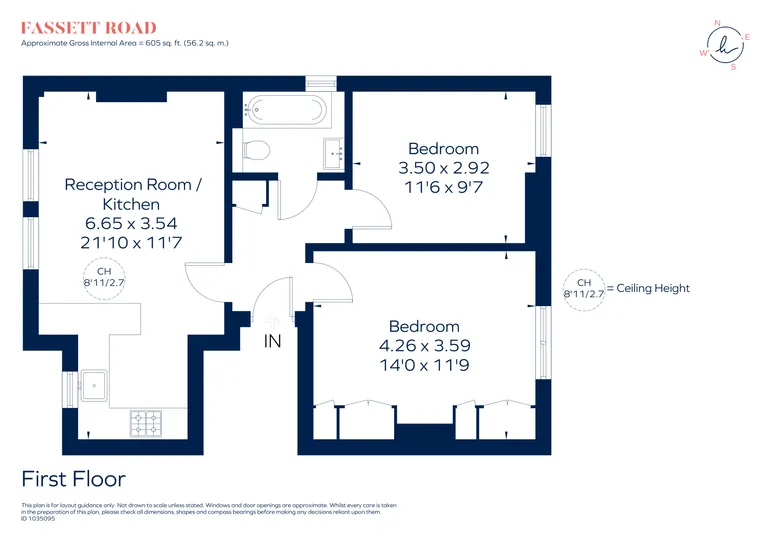 Floorplan 1 for Fassett Road Kingston upon Thames KT1