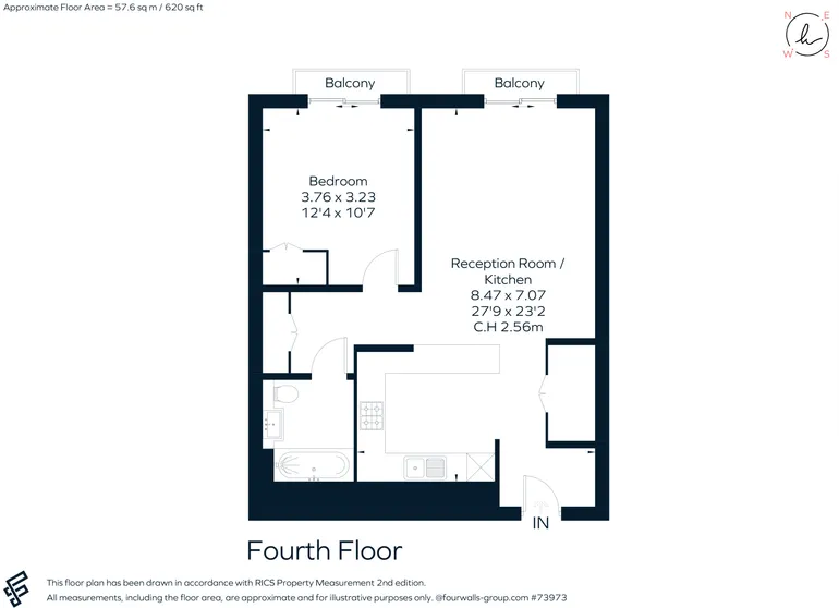 Floorplan 1 for Jubilee Walk London WC1X