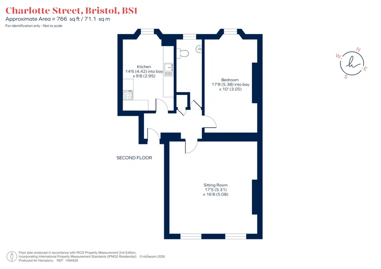 Floorplan 1 for Charlotte Street Bristol BS1