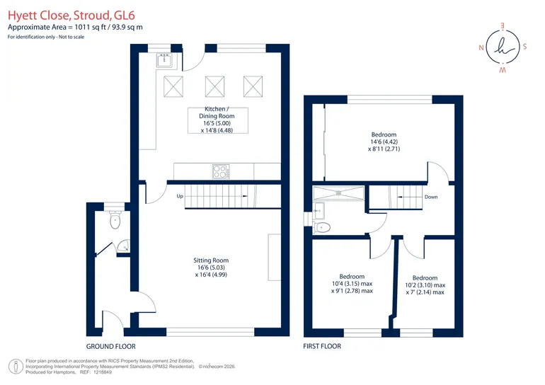 Floorplan 1 for Hyett Close, Painswick, Stroud, GL6