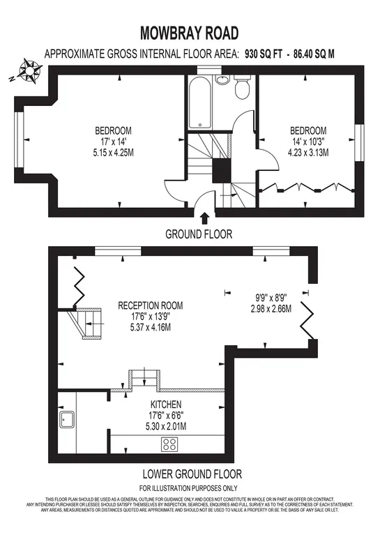 Floorplan 1 for 14 Mowbray Road London SE19
