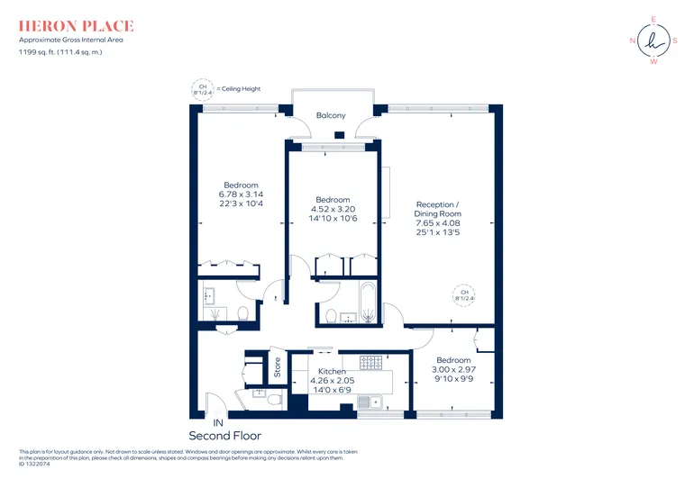 Floorplan 1 for George Street Marylebone W1U