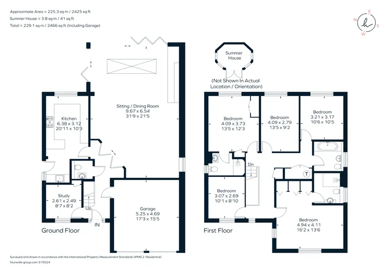 Floorplan 1 for Woodlands Gardens, Epsom KT18