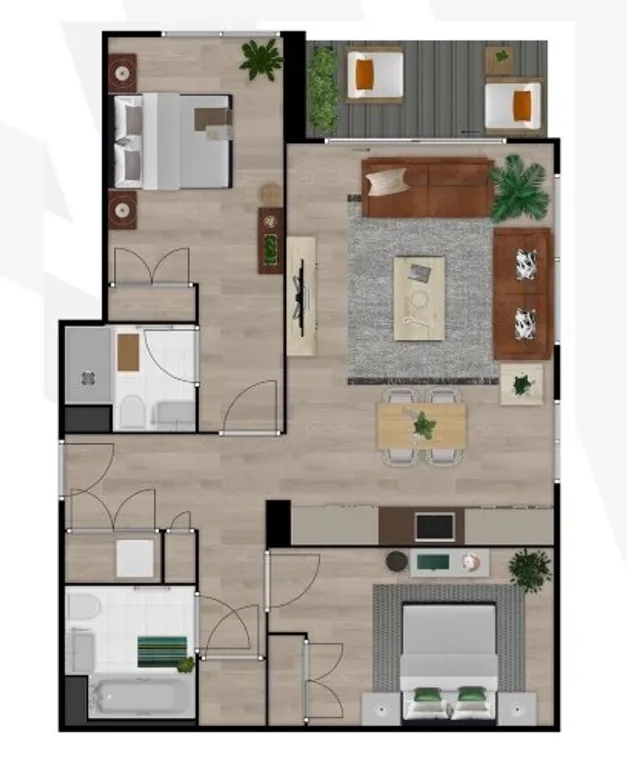 Floorplan 1 for Momento Elephant and Castle
