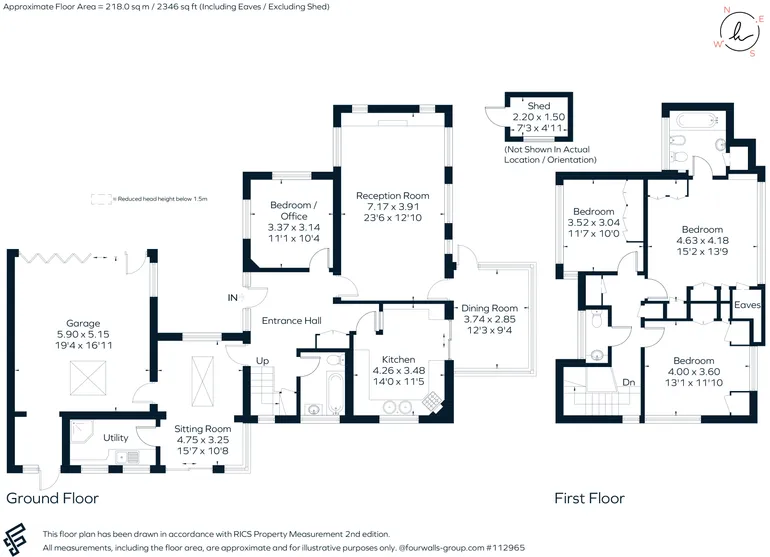 Floorplan 1 for Woodstock, West Clandon, GU4