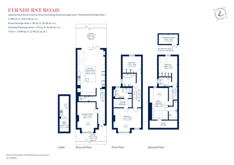 Floorplan 1 for Fernhurst Road, London, SW6