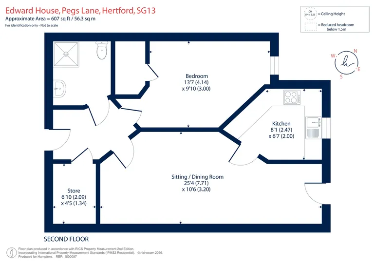 Floorplan 1 for Pegs Lane, Hertford, SG13