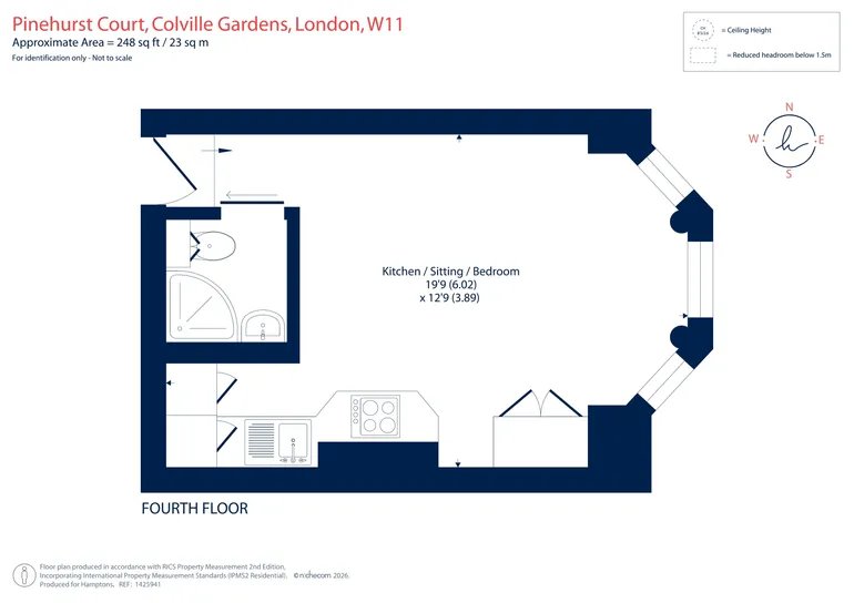 Floorplan 1 for Colville Gardens London W11