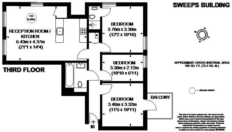 Floorplan 1 for Leather Lane London EC1N