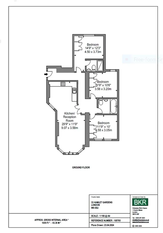Floorplan 1 for King Street London W6