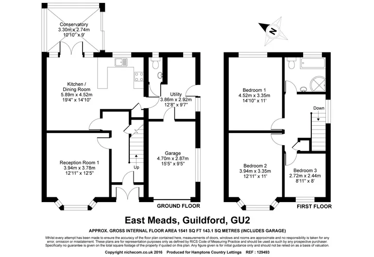 Floorplan 1 for East Meads Guildford GU2