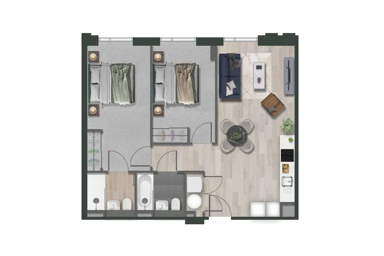 Floorplan 1 for Loudon's Yard, 2 Inkwell Place Birmingham B16