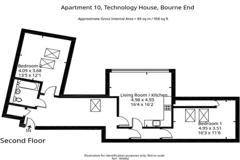Floorplan 1 for Furlong Road, Bourne End, SL8