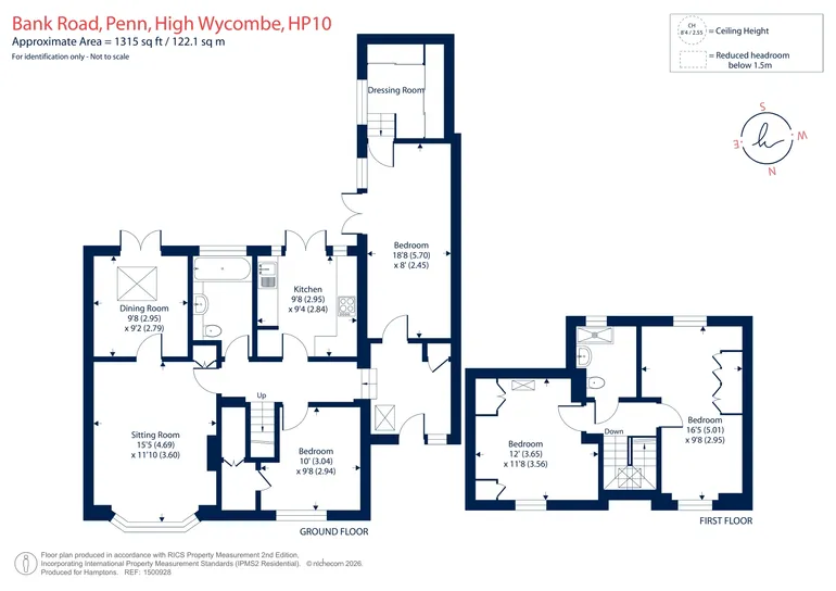 Floorplan 1 for Bank Road, Penn, HP10