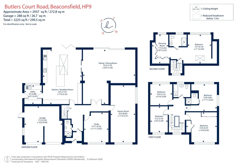 Floorplan 1 for Butlers Court Road, Beaconsfield, HP9