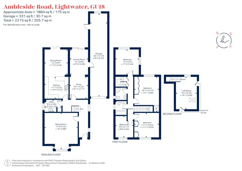 Floorplan 1 for Ambleside Road, Lightwater, GU18