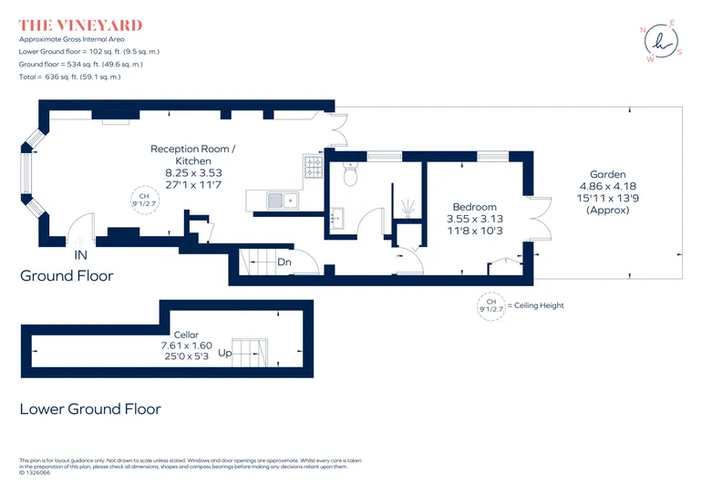 Floorplan 1 for The Vineyard, Richmond, TW10
