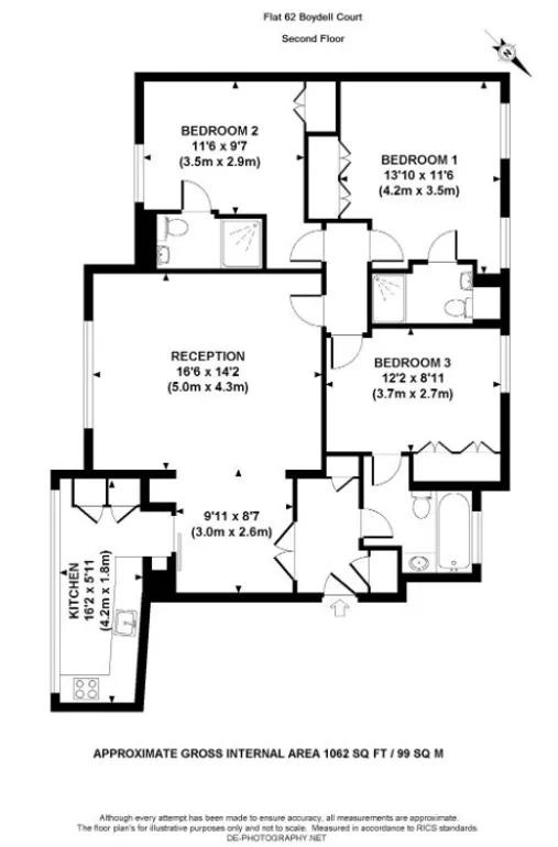 Floorplan 1 for St. Johns Wood Park London NW8
