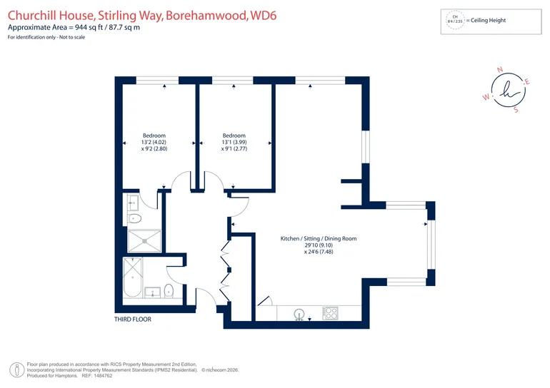 Floorplan 1 for Sterling Way Borehamwood WD6
